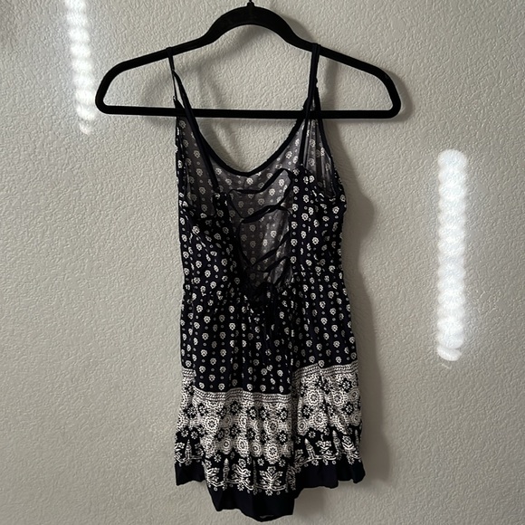 Garage, XS, dark blue and white romper. - Picture 2 of 6